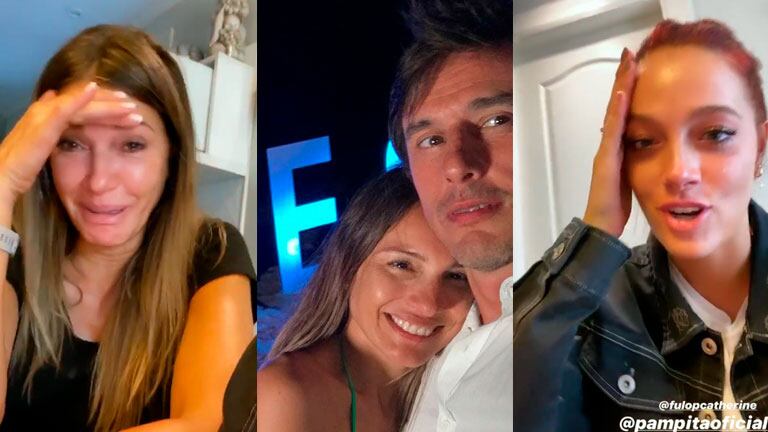 La emotiva reacción de Cathy Fulop y Oriana Sabatini por el casamiento de Pampita con Roberto García Moritán