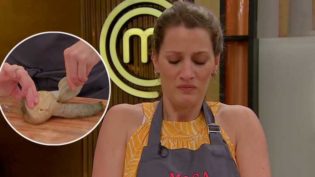 El tremendo gesto de Mica Viciconte al limpiar almejas panopeas en MasterChef Celebrity