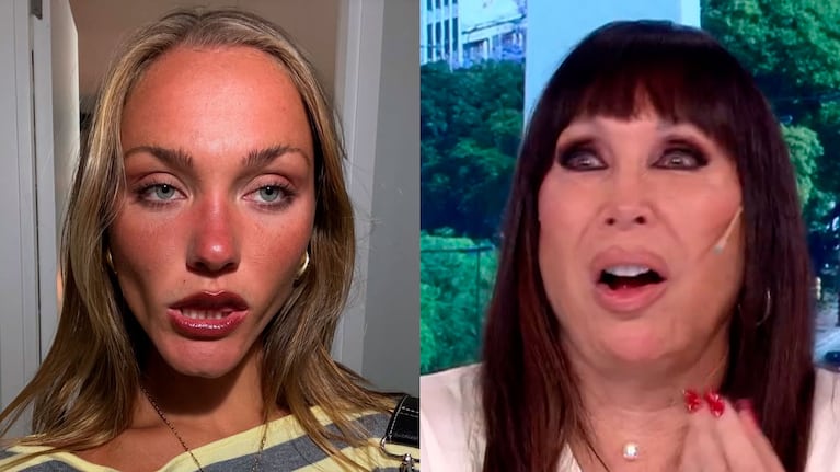 La reacción de Moria Casán a un video de la hija influencer de Maru Botana: “No llega ni a cheta”