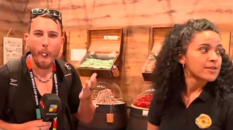Martín Salwe entró a un kiosco de golosinas en Miami, se descontroló y casi termina expulsado