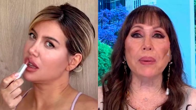 Qué dijo Moria Casán sobre los cosméticos de Wanda Nara