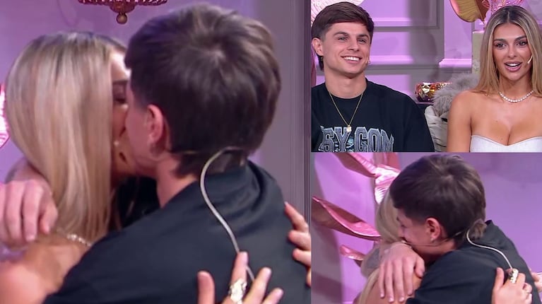 El apasionado reencuentro de Nenu López y Franco Zunino tras Gran Hermano: beso en vivo, celos y una incómoda explicación