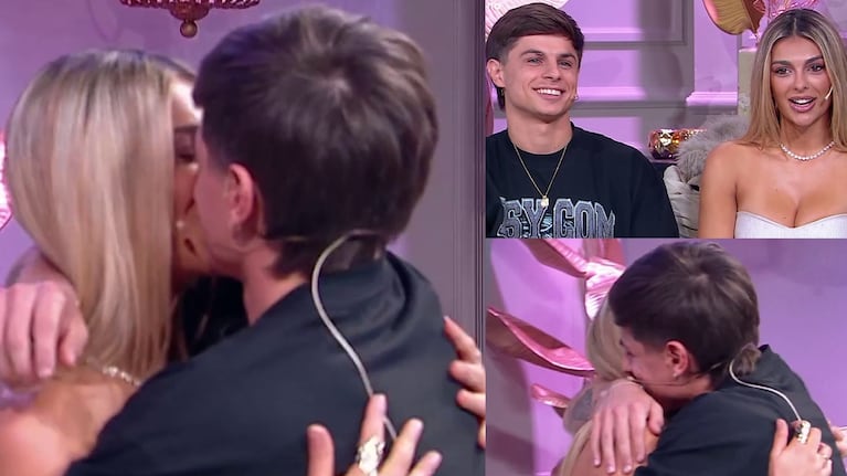 El apasionado reencuentro de Nenu López y Franco Zunino tras Gran Hermano: beso en vivo, celos y una incómoda explicación