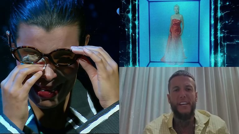 Charlotte Caniggia, emocionada, al hablar con Mariana Nannis y su hermano Alex en Gran Hermano