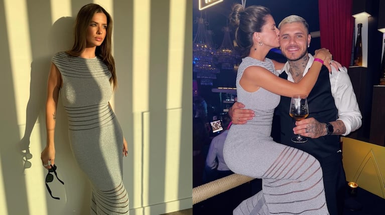 Cuánto salió el vestido que usó la China Suárez en el evento que fue con Mauro Icardi en Ibiza