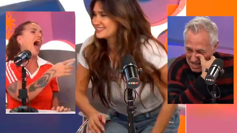 Insólito: Momi Giardina se hizo pis en vivo, tentada por un comentario de Marley