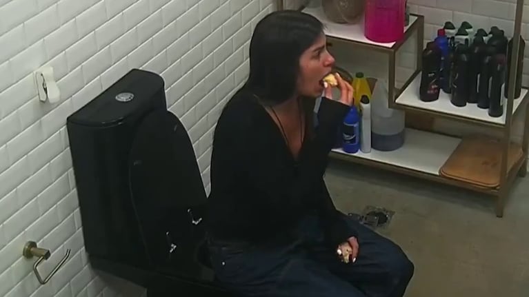 Gran Hermano: el video de Luana Fernández comiendo en el baño que generó preocupación