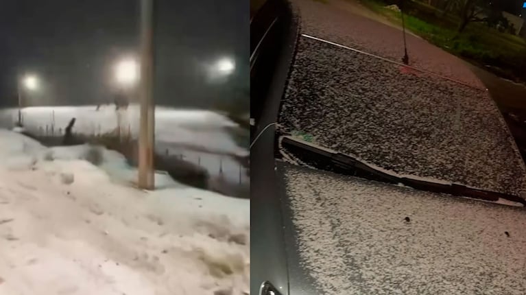 Ola polar en la Costa Atlántica: nieve en Sierra de los Padres y graupel en Mar del Plata