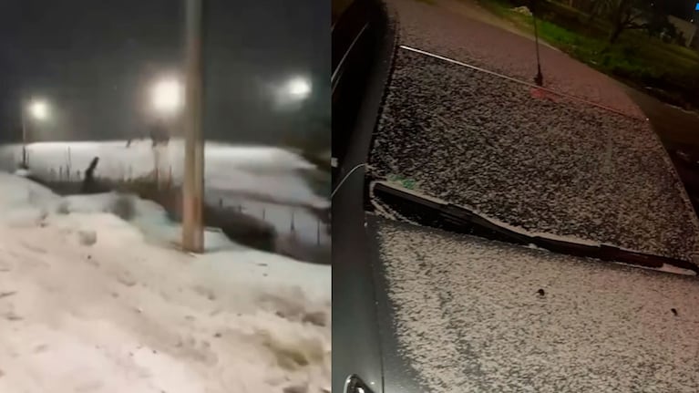 Ola polar en la Costa Atlántica: nieve en Sierra de los Padres y graupel en Mar del Plata