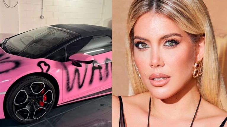 Revelan un dato sobre el auto que Wanda Nara vandalizó para su nuevo tema