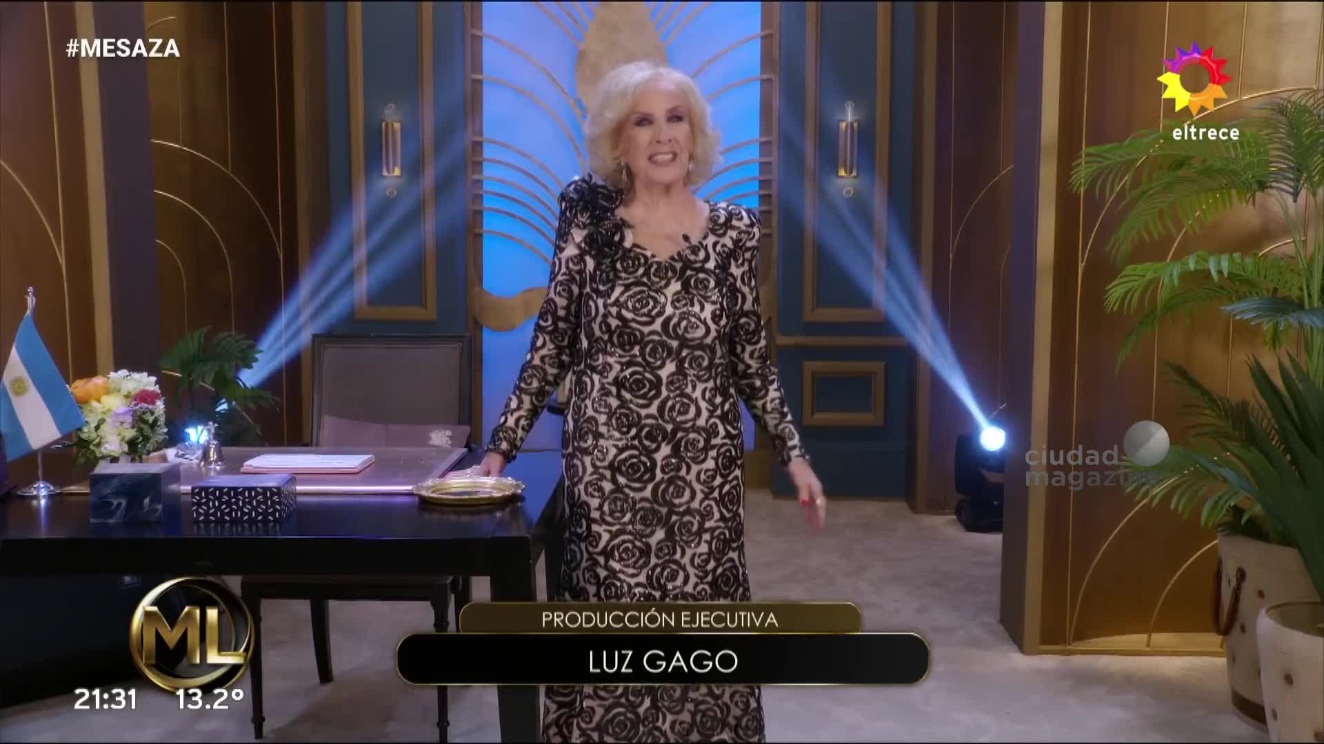El imponente look de Mirtha Legrand para su mesaza del sábado 2 de agosto