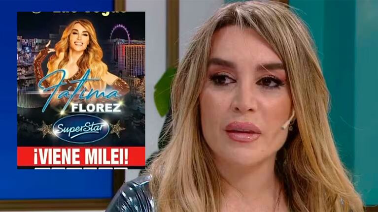 Fátima Florez habló del polémico banner de su show en Las Vegas con Javier Milei