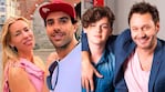 Nicole Neumann, sus hijos, Manu Urcera, Benjamín y Bautista en la Fórmula 1 en Miami
