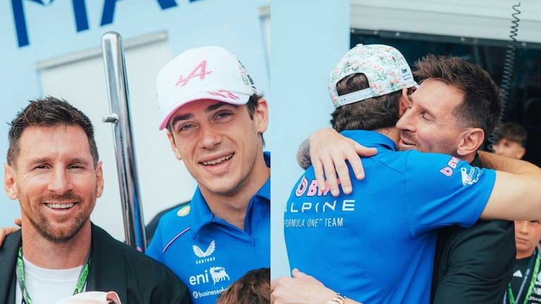 Leo Messi fue a ver a Franco Colapinto al GP de Miami y le dio suerte: salió séptimo