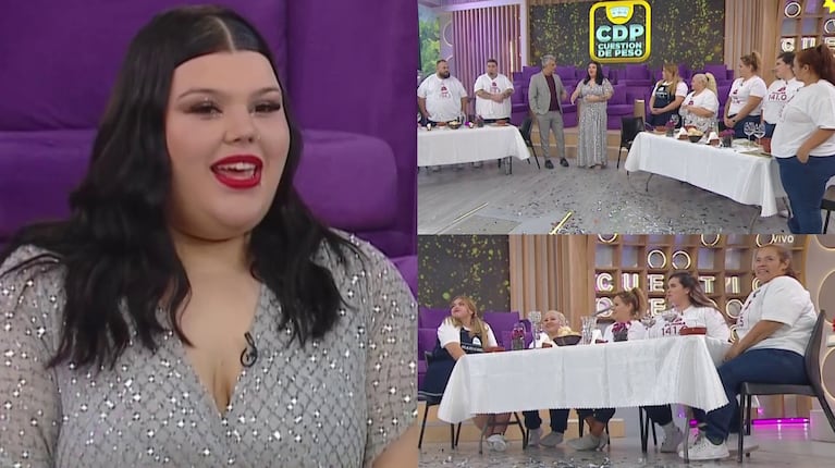 Mica bajó 15 kilos y así fue la fiesta que le prepararon para celebrar con sus compañeros