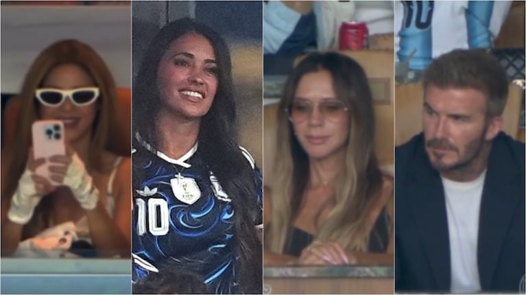 Antonela Roccuzzo, Tini Stoessel, Shakira y David Beckham vibraron con la Selección Argentina en Miami