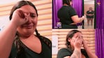 El llanto de Macarena al verse en el espejo, a poco de iniciar su tratamiento en Cuestión de Peso