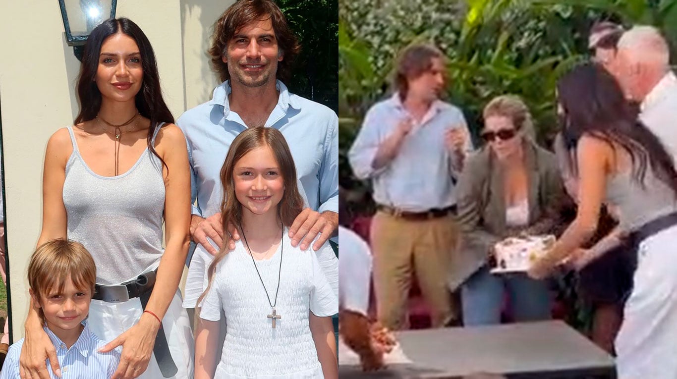 Las imágenes del reencuentro de Zaira Nara y Jakob Von Plessen en un evento familiar