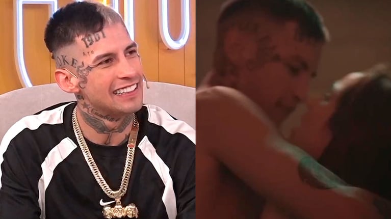 En el Barro 2: L-Gante contó el incómodo momento que vivió al grabar desnudo una escena íntima