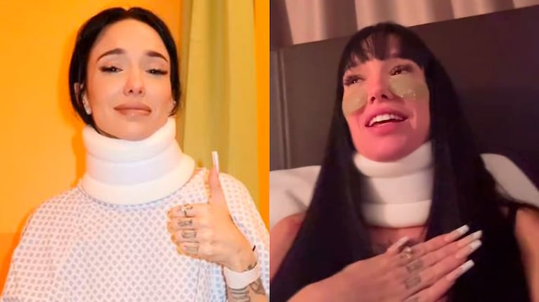 Video: La Joaqui se lesionó en pleno show y terminó en un hospital en Italia
