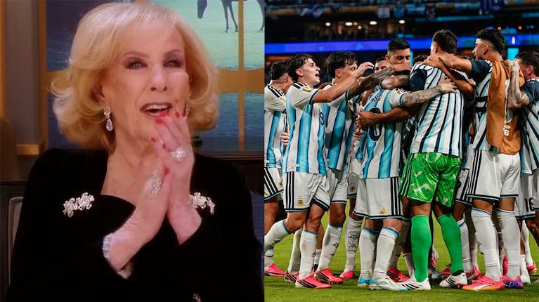Así celebró Mirtha Legrand en su mesaza el triunfo de la Selección argentina en el Mundial 2026