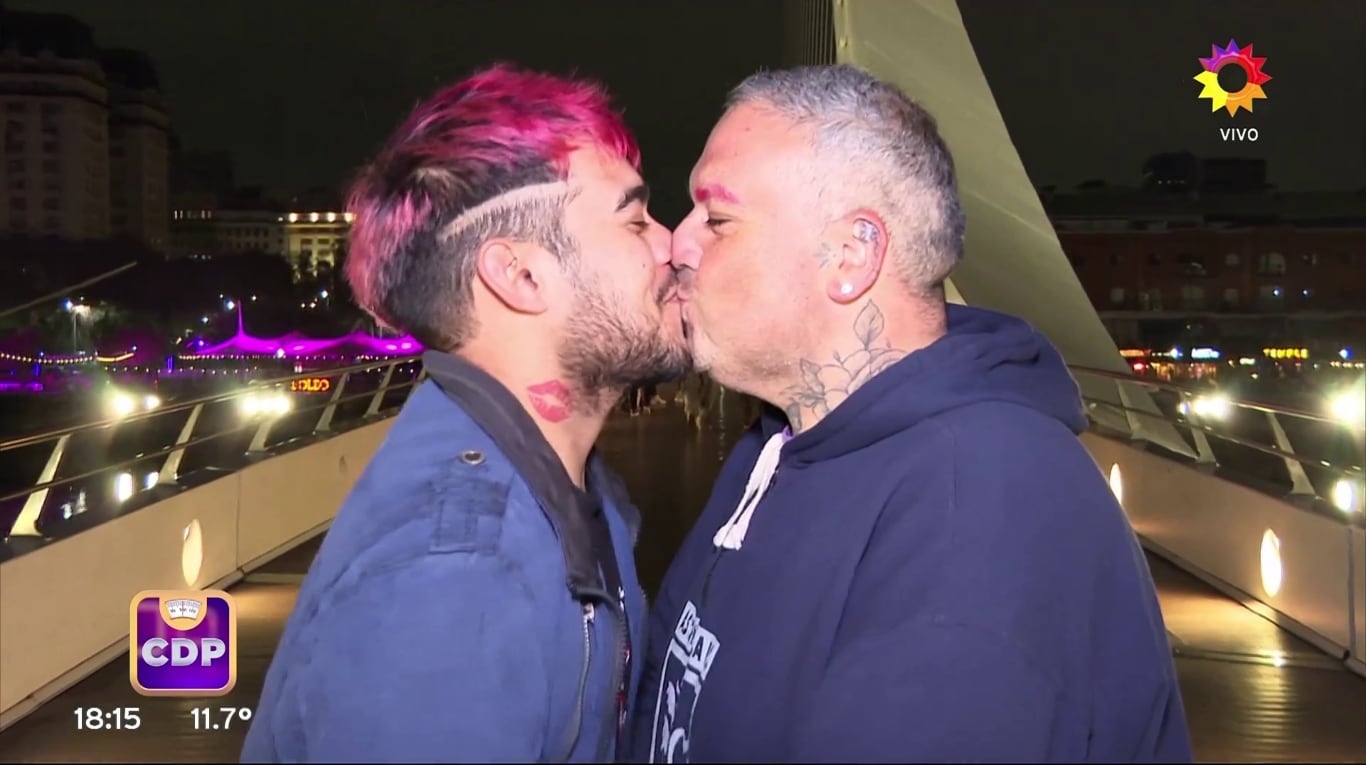 Guillermo presentó a su nuevo amor Emanuel en Cuestión de Peso