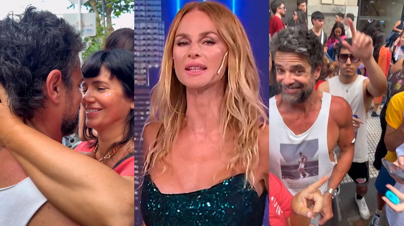 Video: Sabrina Rojas le dio un picante palito a Luciano Castro al verlo en la Marcha del Orgullo