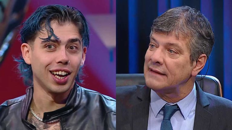 Mario Pergolini le hizo una advertencia a Luck Ra por los chicos que imitan su pelo azu