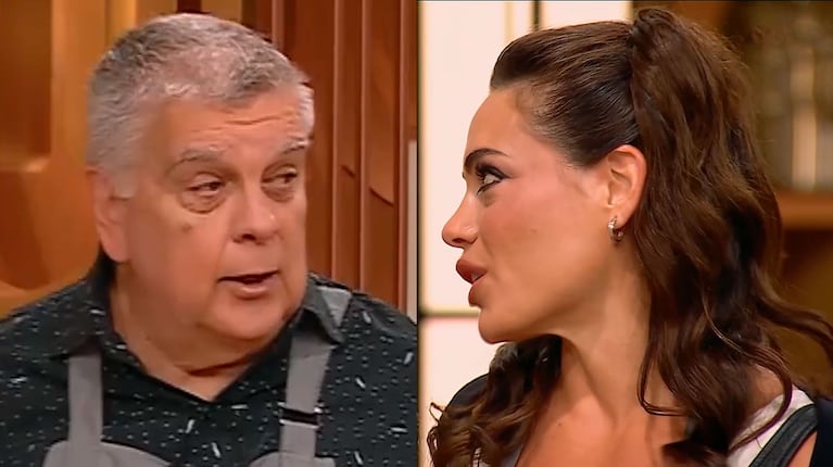 Emilia Attias se le plantó a Luis Ventura en MasterChef por dar una versión falsa sobre su vida