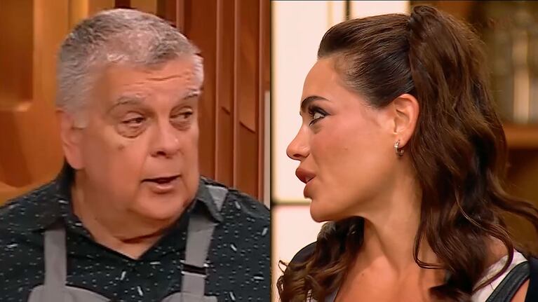 Emilia Attias se le plantó a Luis Ventura en MasterChef por dar una versión falsa sobre su vida