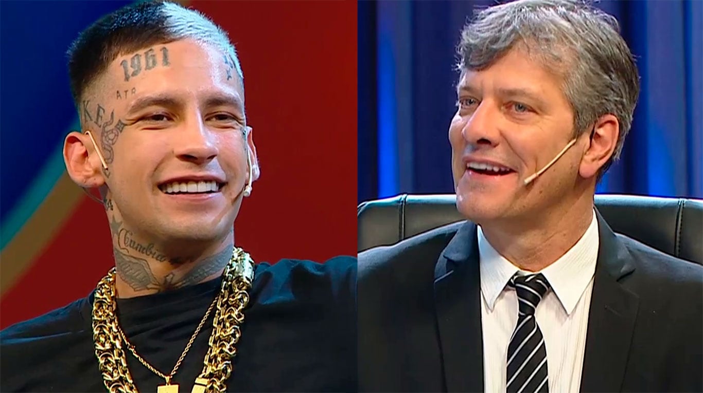 L-Gante confesó qué hizo para conseguir su primer trabajo y Mario Pergolini reaccionó 