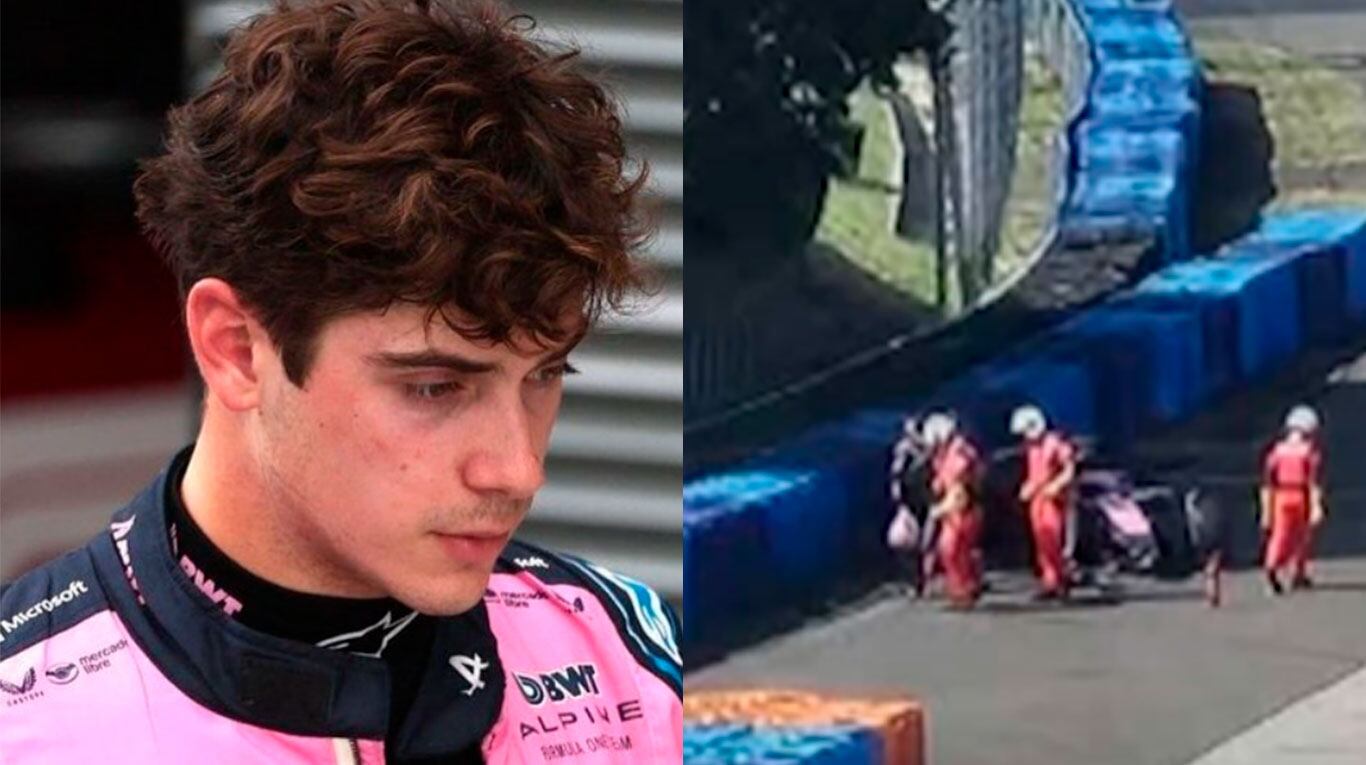 Se accidentó Franco Colapinto en Hungría: toda la información