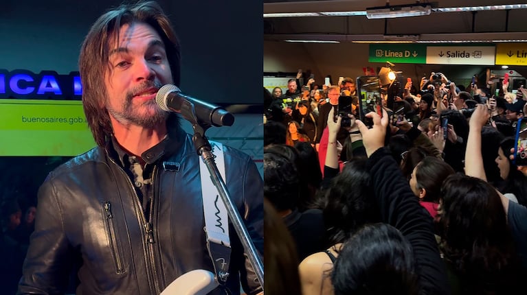 Juanes revolucionó el subte porteño: sorpresiva aparición y show en vivo