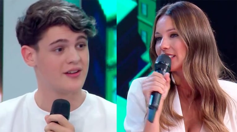 La reacción de Pampita cuando Bautista Vicuña dijo en Los 8 Escalones que le podría dedicarse al boxeo