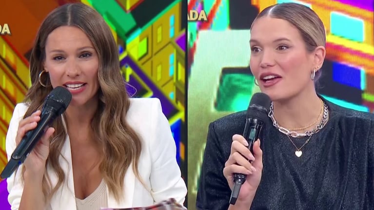 Eva Bargiela confesó que no quiere hacer baby shower y despertó la reacción de Pampita en Los 8 escalones