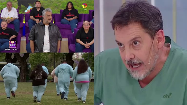 El enojo de Sergio Verón con los participantes de Cuestión de Peso: “¡Paren de...!”