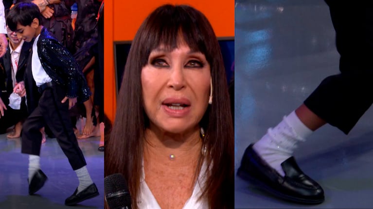 “Está poseído”: la desopilante reacción de Moria Casán al ver a un mini imitador de Michael Jackson en vivo