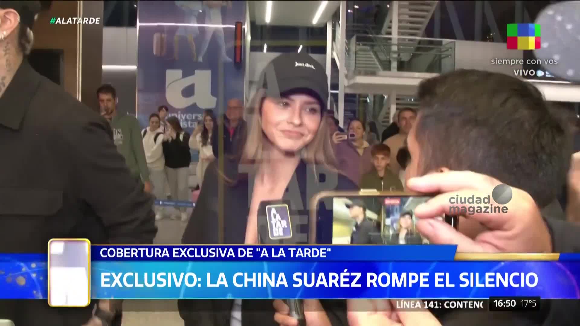 La China Suárez fue irónica al referirse a Benjamín Vicuña