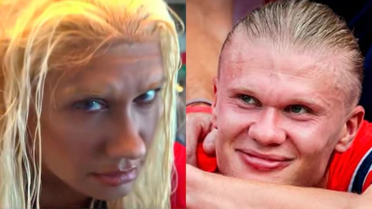 Momi Giardina y su parodia de Erling Haaland en Luzu