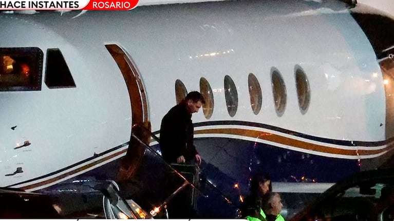 Lionel Messi llegó a Rosario para despedir a su papá, Jorge Messi: el video