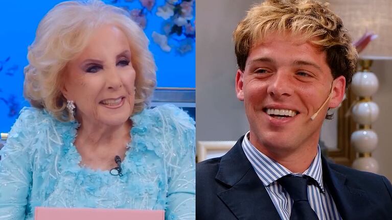Santi Maratea se sonrojó con las preguntas íntimas de Mirtha Legrand: “Tengo novia”