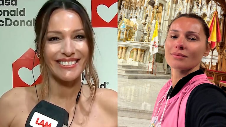 Acusaron a Pampita de hacer trampa en la peregrinación a Luján y respondió desafiante