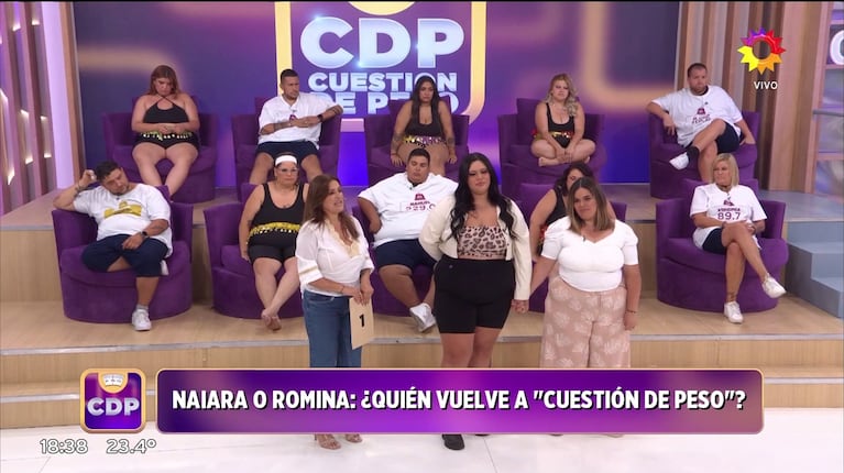 Romina o Naiara: el voto del público fue definitorio y ya se sabe quién vuelve a Cuestión de peso