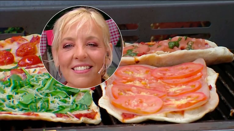 Jimena Monteverde explicó la receta de la pizza a la parrilla: rico, rápido y barato