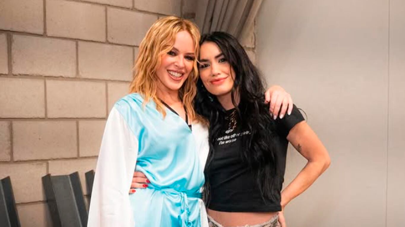 Lali Espósito conoció a Kylie Minogue