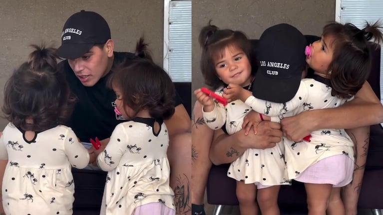 La felicidad de Thiago Medina al ver a sus hijas tras ser dado de alta: “Gracias por darme una nueva vida”