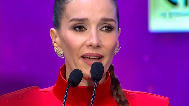 Qué le gritaron a Natalia Oreiro cuando recibió el Martín Fierro de Oro en cine