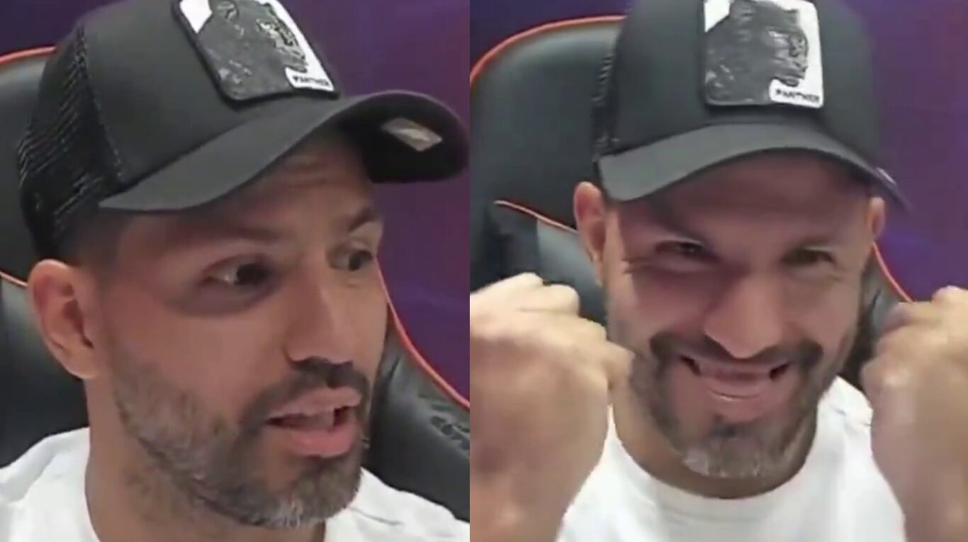 Así reaccionó el Kun Agüero en vivo cuando le dijeron que podría volver a jugar al fútbol