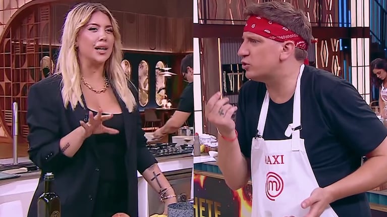 La picante chicana de Wanda Nara a Maxi López en MasterChef Celebrity