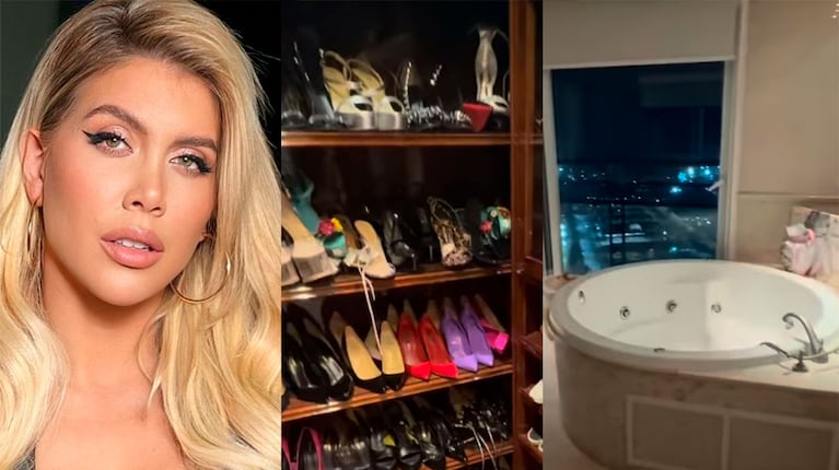 Wanda Nara se puso manos a la obra: el tour por sus vestidores y baños que reformará 